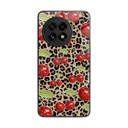 Wild Cherries back phone cover | glass case for oneplus 13r