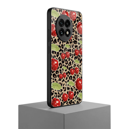 Wild Cherries oneplus 13r mobile cover | shockproof glass phone case