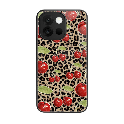 Wild Cherries back phone cover | glass case for oneplus 13s