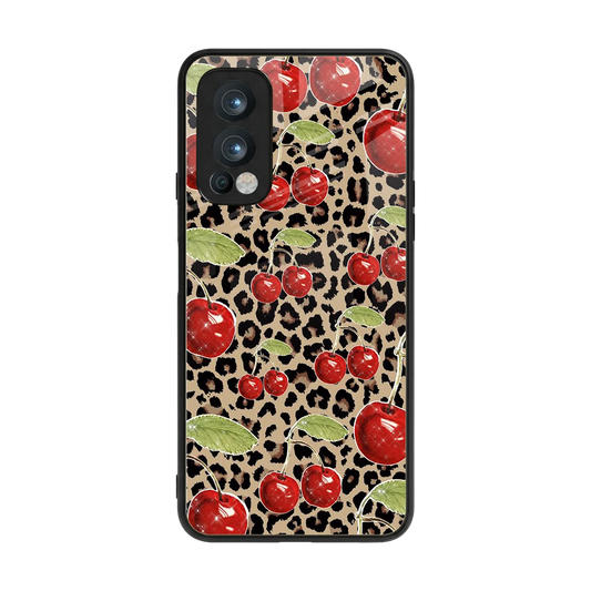 Wild Cherries back phone cover | glass case for oneplus nord 2