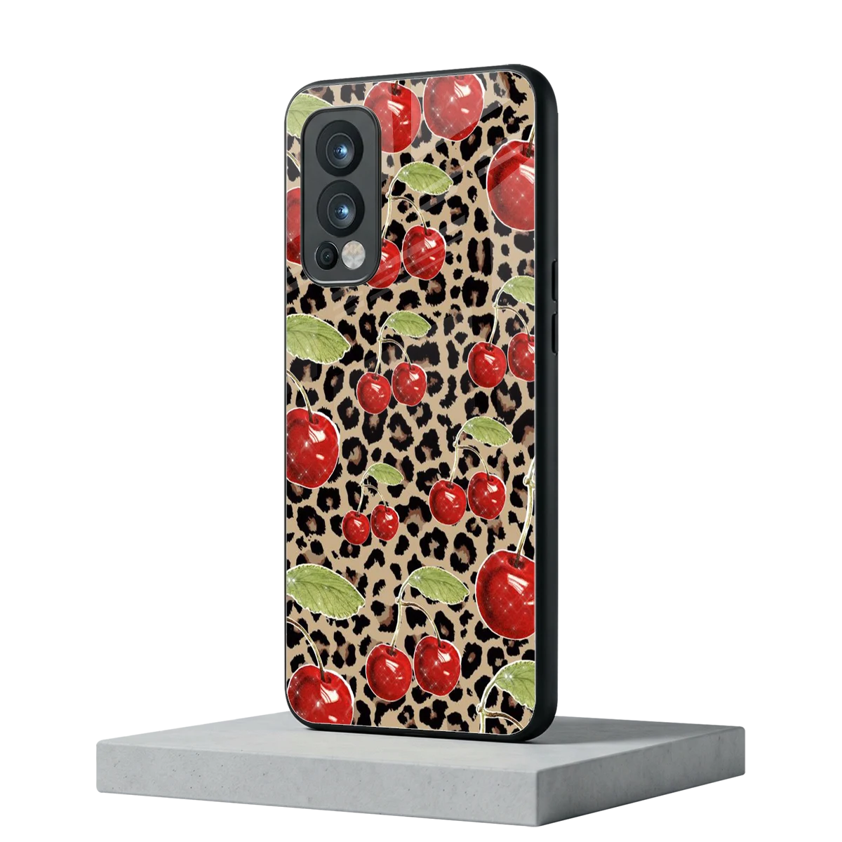 Wild Cherries oneplus nord 2 mobile cover | shockproof glass phone case