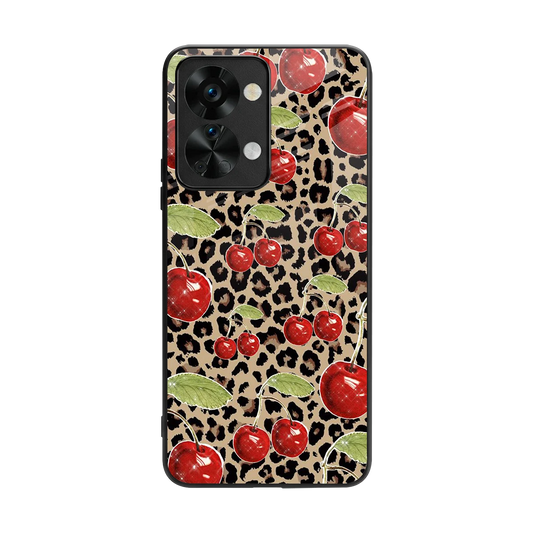 Wild Cherries back phone cover | glass case for oneplus nord 2t