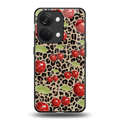 Wild Cherries back phone cover | glass case for oneplus nord 3