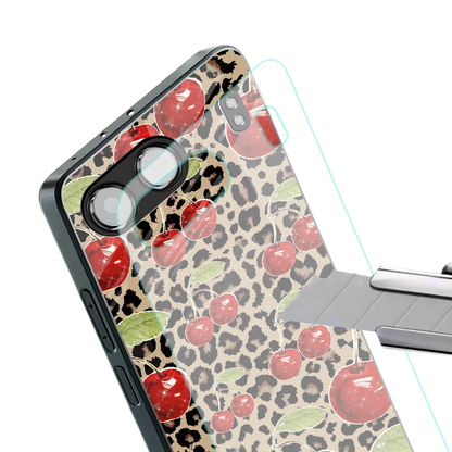 Wild Cherries stylish phone case for oneplus nord 4 | glossy glass and slim fit
