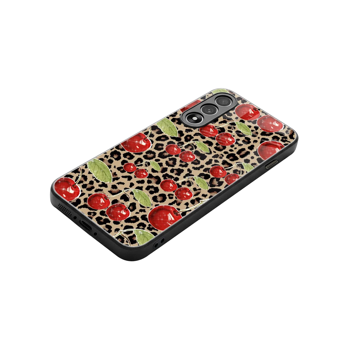 Wild Cherries stylish phone case for oneplus nord 5 | glossy glass and slim fit