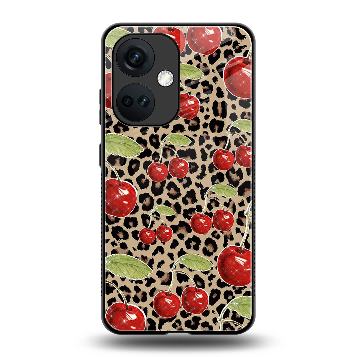 Wild Cherries back phone cover | glass case for oneplus nord ce 3