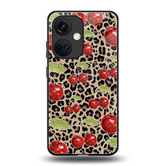 Wild Cherries back phone cover | glass case for oneplus nord ce 3