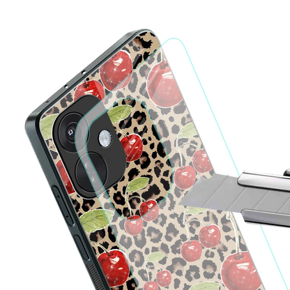 Wild Cherries stylish phone case for oneplus nord ce 3 | glossy glass and slim fit