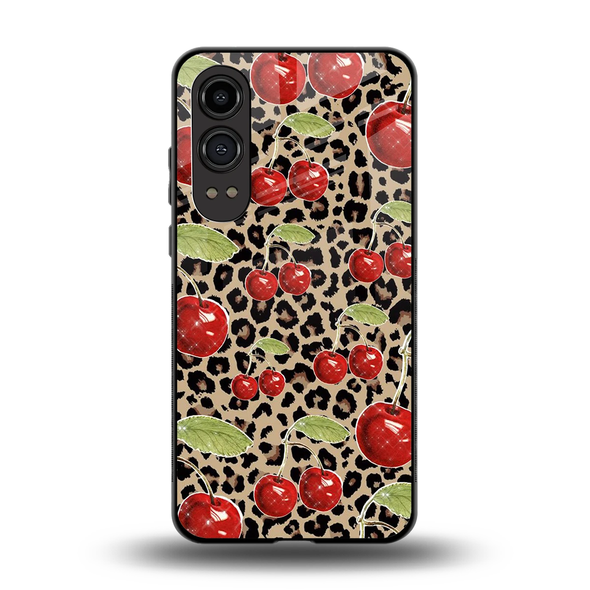Wild Cherries back phone cover | glass case for oneplus nord ce 4 lite