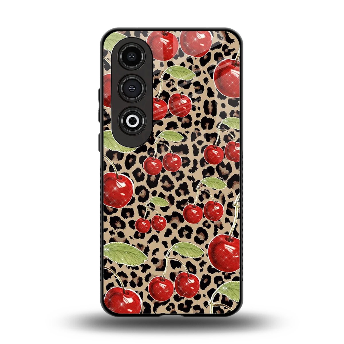Wild Cherries back phone cover | glass case for oneplus nord ce 4