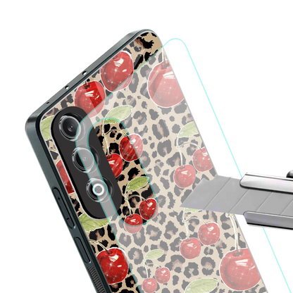 Wild Cherries stylish phone case for oneplus nord ce 4 | glossy glass and slim fit