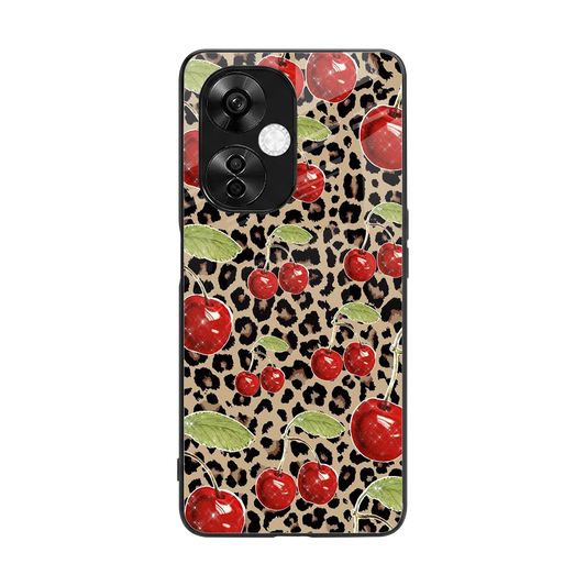 Wild Cherries back phone cover | glass case for oneplus nord ce 3 lite