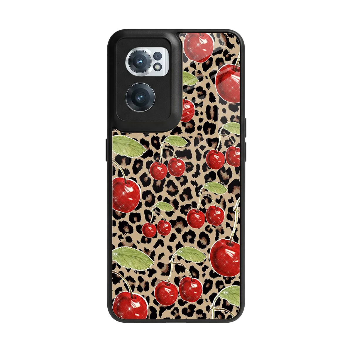Wild Cherries back phone cover | glass case for oneplus nord ce 2