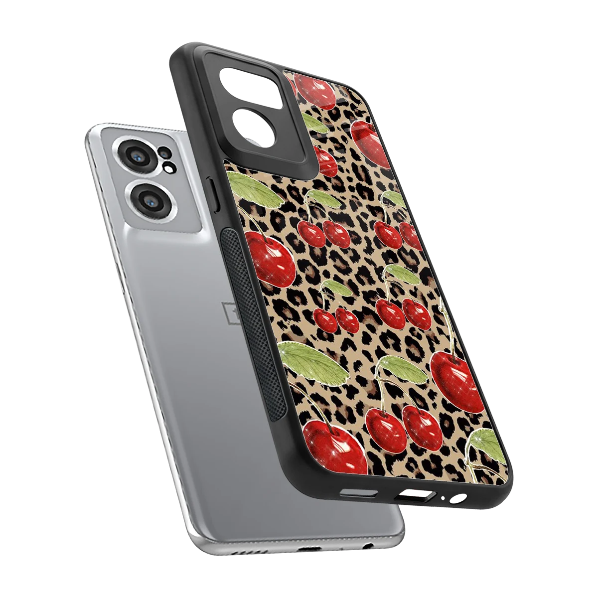 Wild Cherries sleek oneplus nord ce 2 cover with tempered glass back and TPU edges