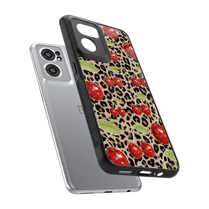 Wild Cherries sleek oneplus nord ce 2 cover with tempered glass back and TPU edges