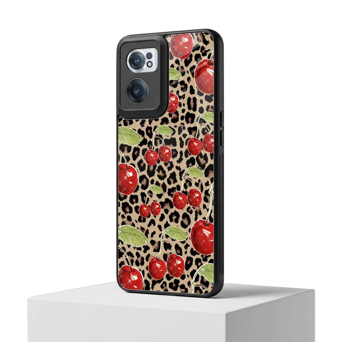 Wild Cherries oneplus nord ce 2 mobile cover | shockproof glass phone case