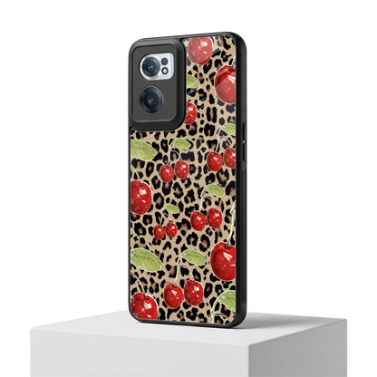 Wild Cherries oneplus nord ce 2 mobile cover | shockproof glass phone case