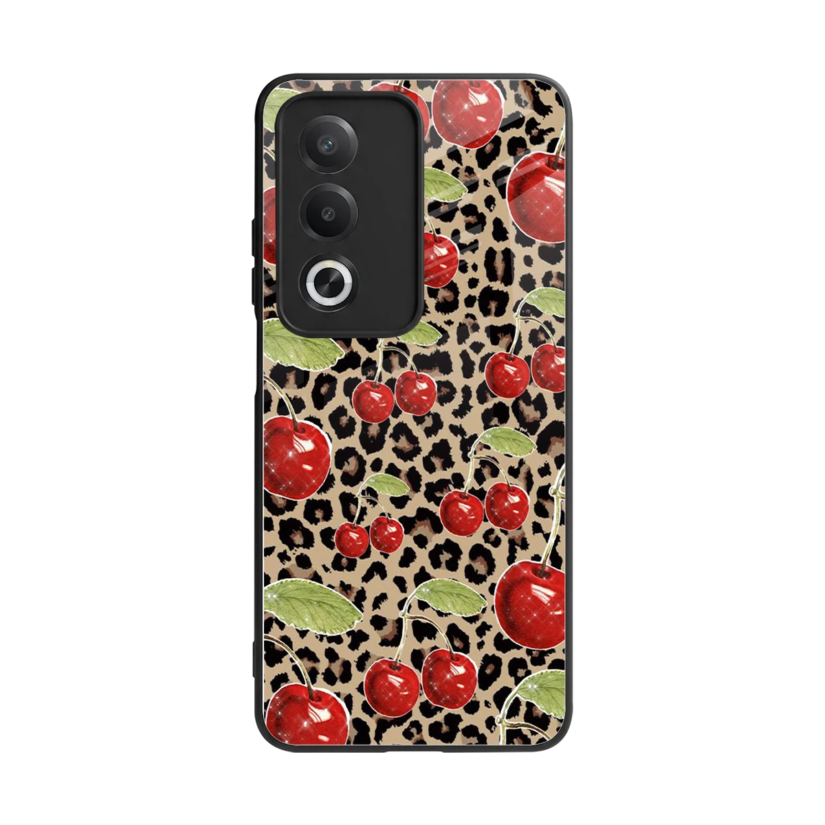 Wild Cherries back phone cover | glass case for oppo a3 pro