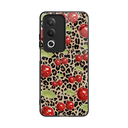 Wild Cherries back phone cover | glass case for oppo a3 pro