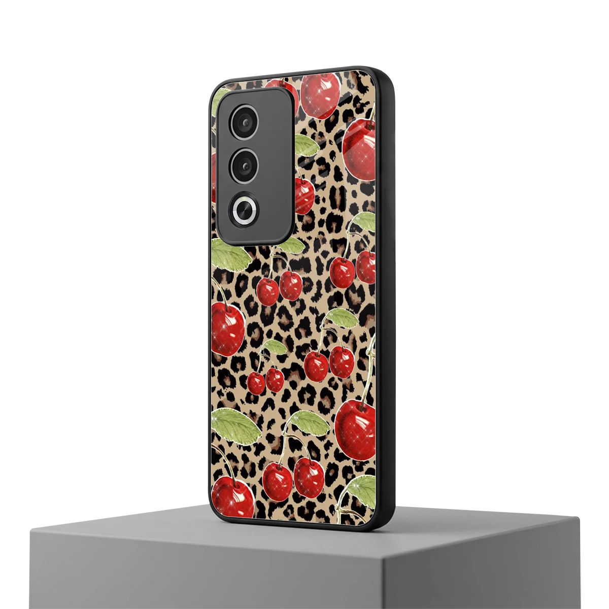 Wild Cherries oppo a3 pro mobile cover | shockproof glass phone case