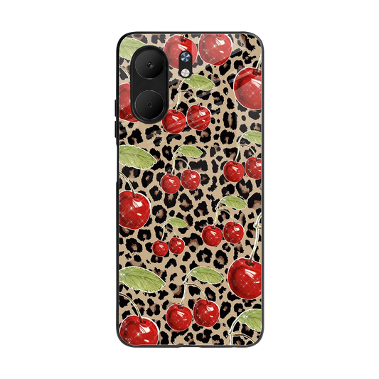 Wild Cherries back phone cover | glass case for oppo a5x 5g