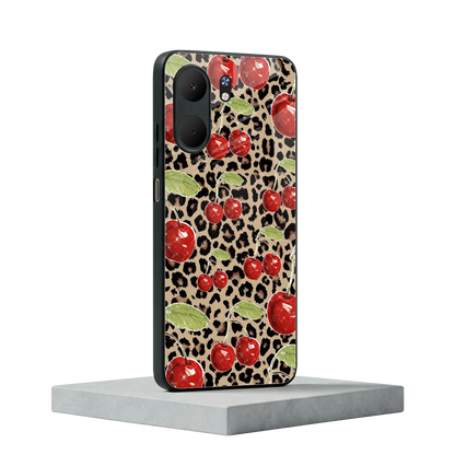 Wild Cherries oppo a5x 5g mobile cover | shockproof glass phone case