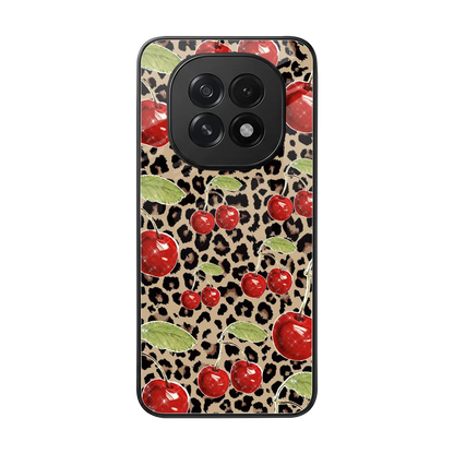 Wild Cherries back phone cover | glass case for oppo f29 5g