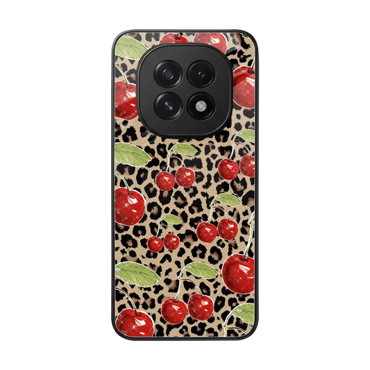 Wild Cherries back phone cover | glass case for oppo f29 5g