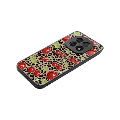 Wild Cherries stylish phone case for oppo f29 5g | glossy glass and slim fit