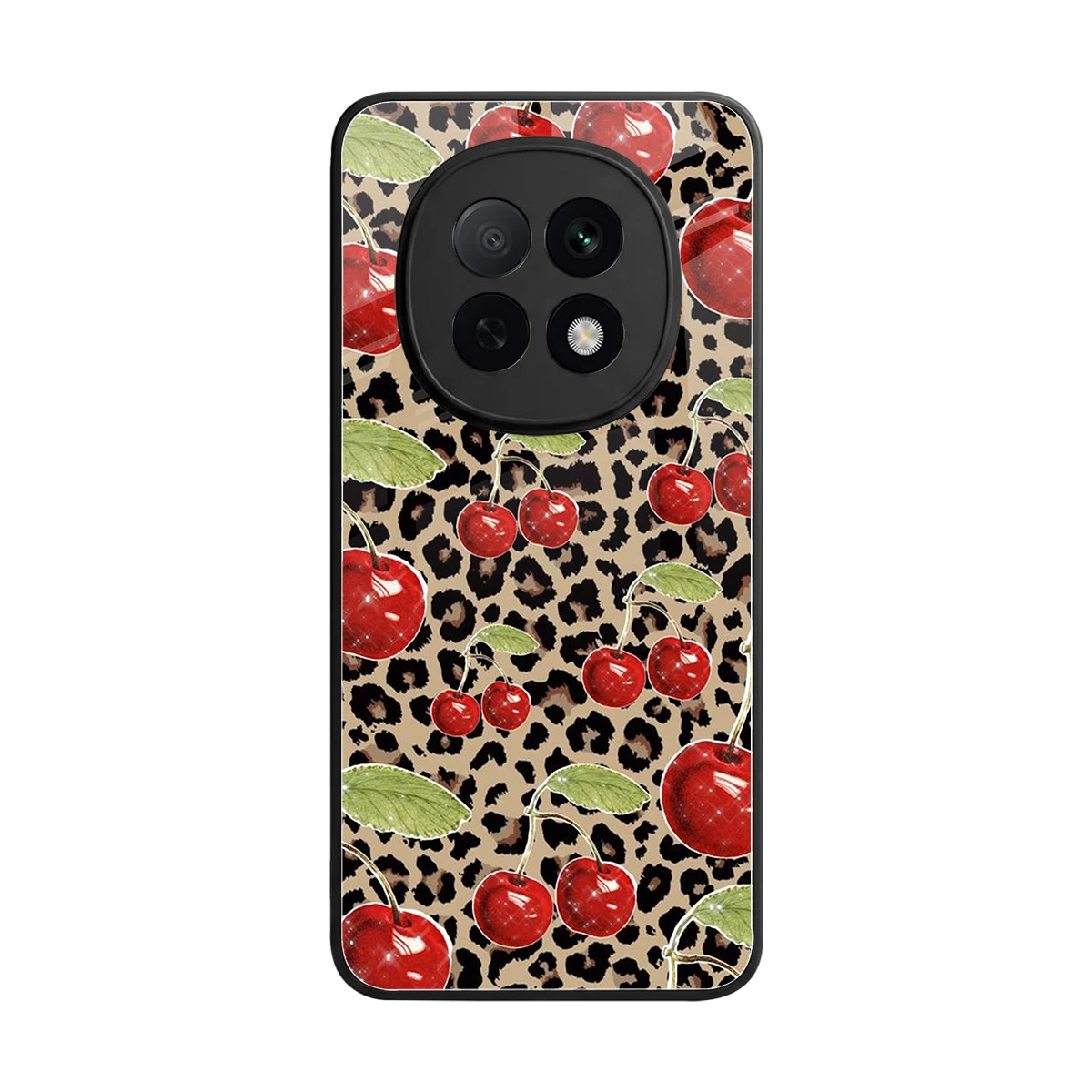 Wild Cherries back phone cover | glass case for oppo f29 pro 5g