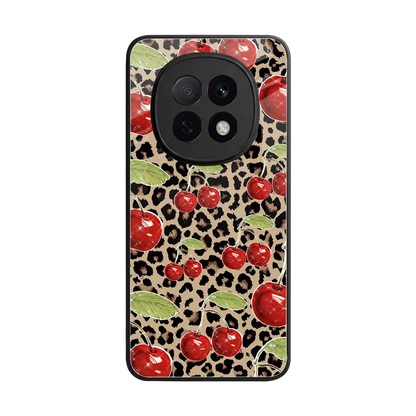 Wild Cherries back phone cover | glass case for oppo f29 pro 5g