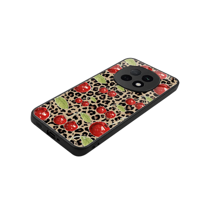 Wild Cherries stylish phone case for oppo f29 pro 5g | glossy glass and slim fit