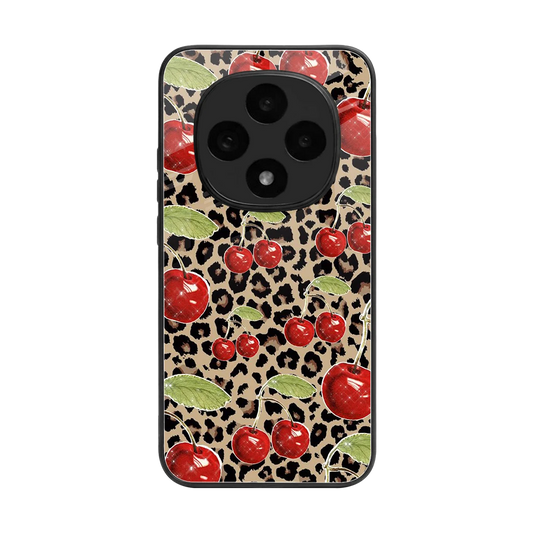Wild Cherries back phone cover | glass case for oppo f31 pro 5g