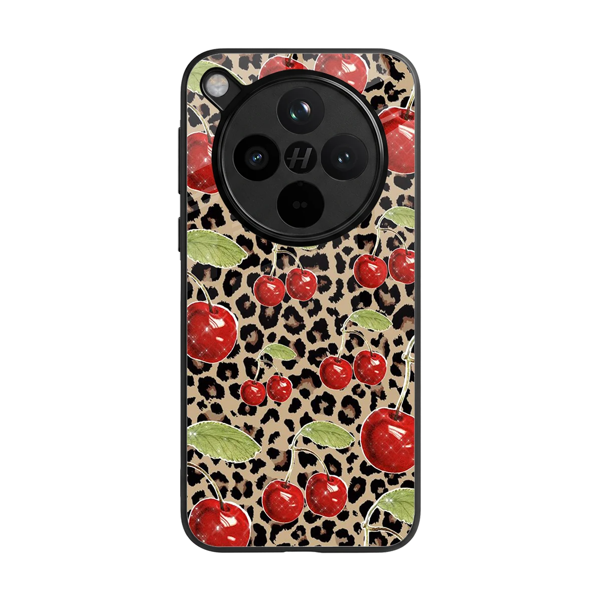 Wild Cherries back phone cover | glass case for oppo find x8
