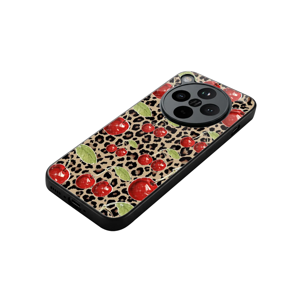 Wild Cherries stylish phone case for oppo find x8 | glossy glass and slim fit