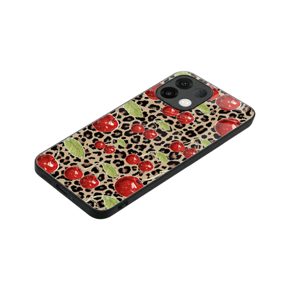 Wild Cherries stylish phone case for oppo k13 5g | glossy glass and slim fit