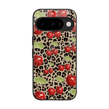 Wild Cherries back phone cover | glass case for google pixel 10