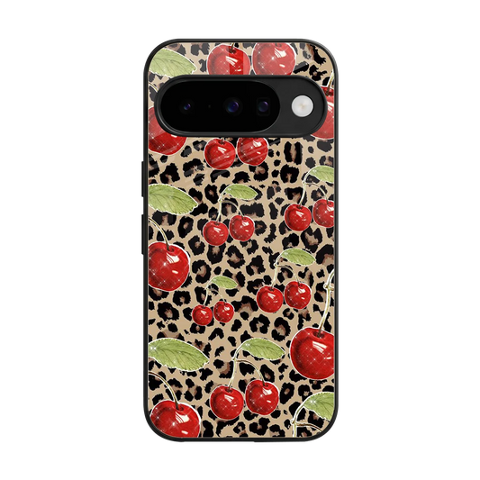 Wild Cherries back phone cover | glass case for google pixel 10