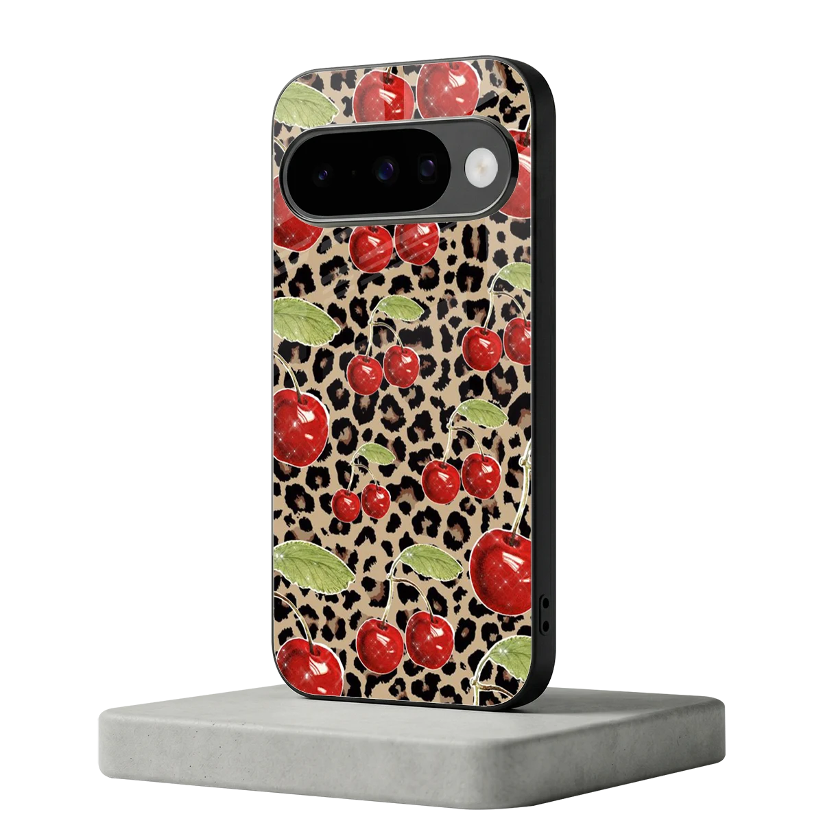 Wild Cherries google pixel 10 mobile cover | shockproof glass phone case