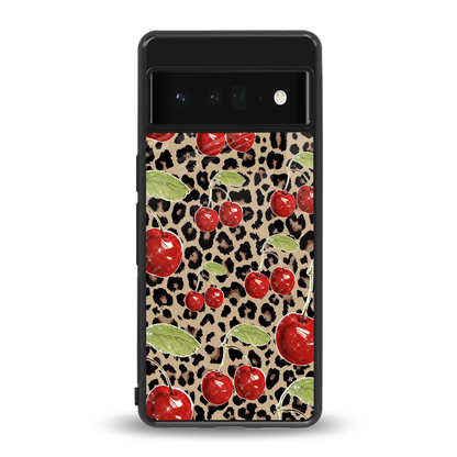 Wild Cherries back phone cover | glass case for google pixel 6 pro