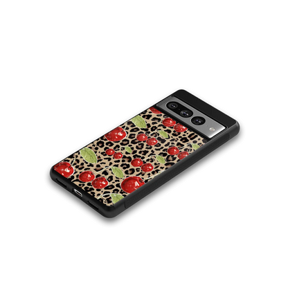 Wild Cherries google pixel 7 pro mobile cover | shockproof glass phone case