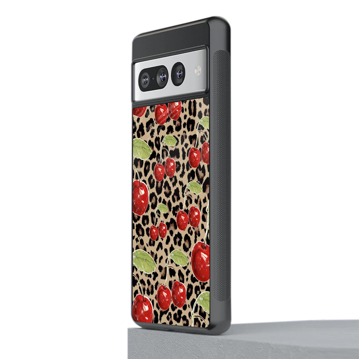 Wild Cherries stylish phone case for google pixel 7 pro | glossy glass and slim fit