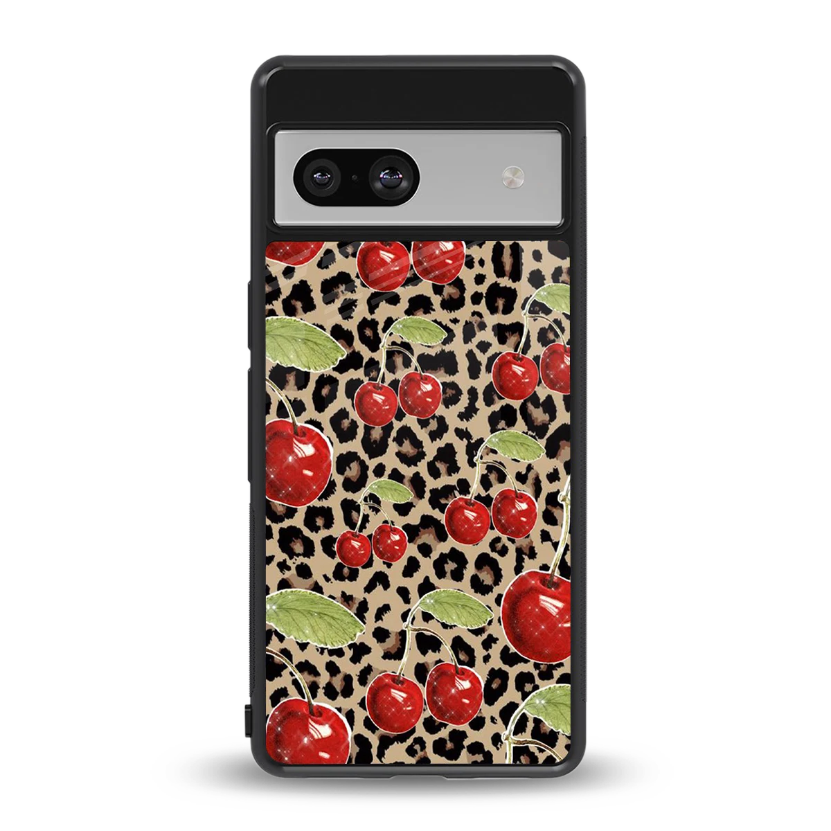 Wild Cherries back phone cover | glass case for google pixel 7a