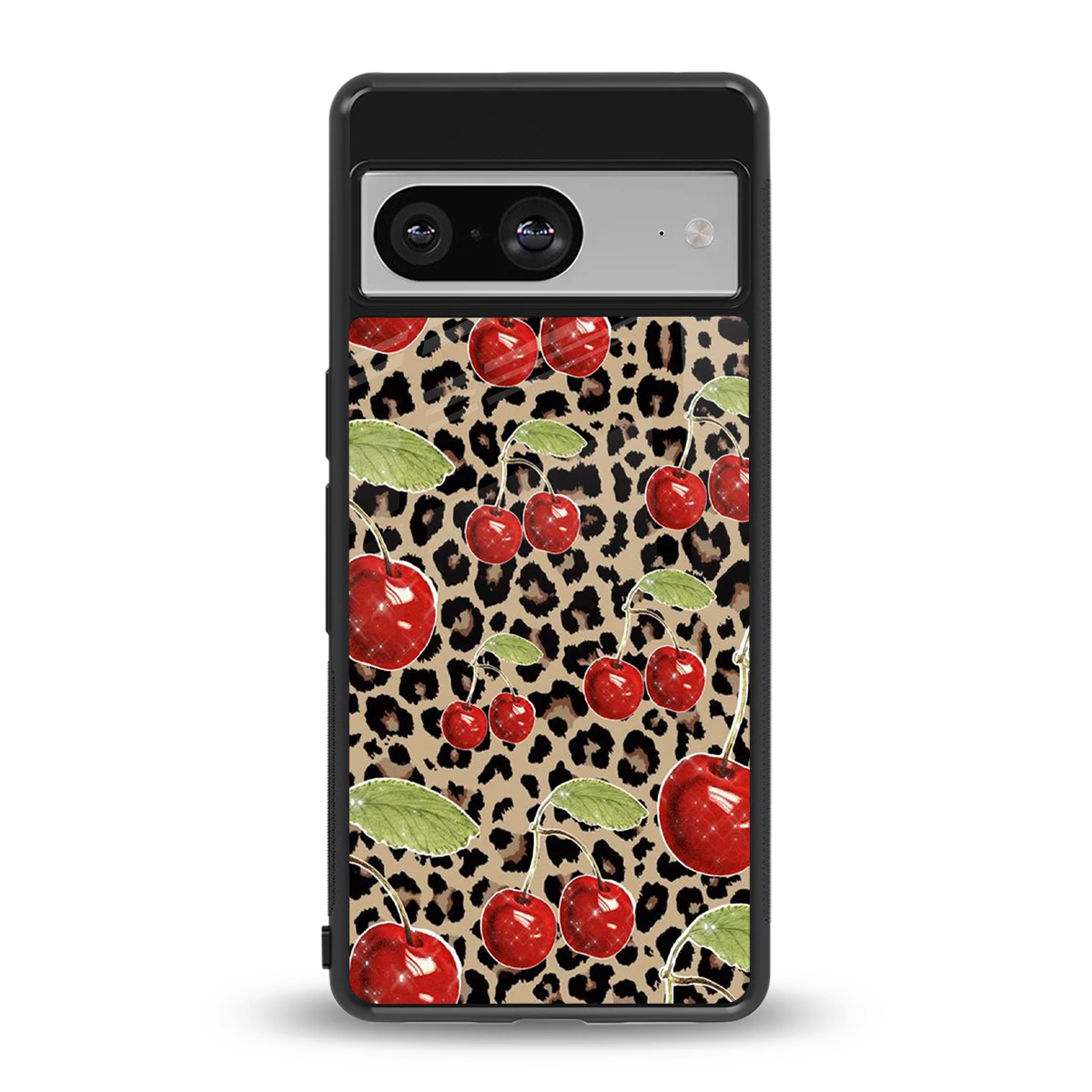 Wild Cherries back phone cover | glass case for google pixel 8
