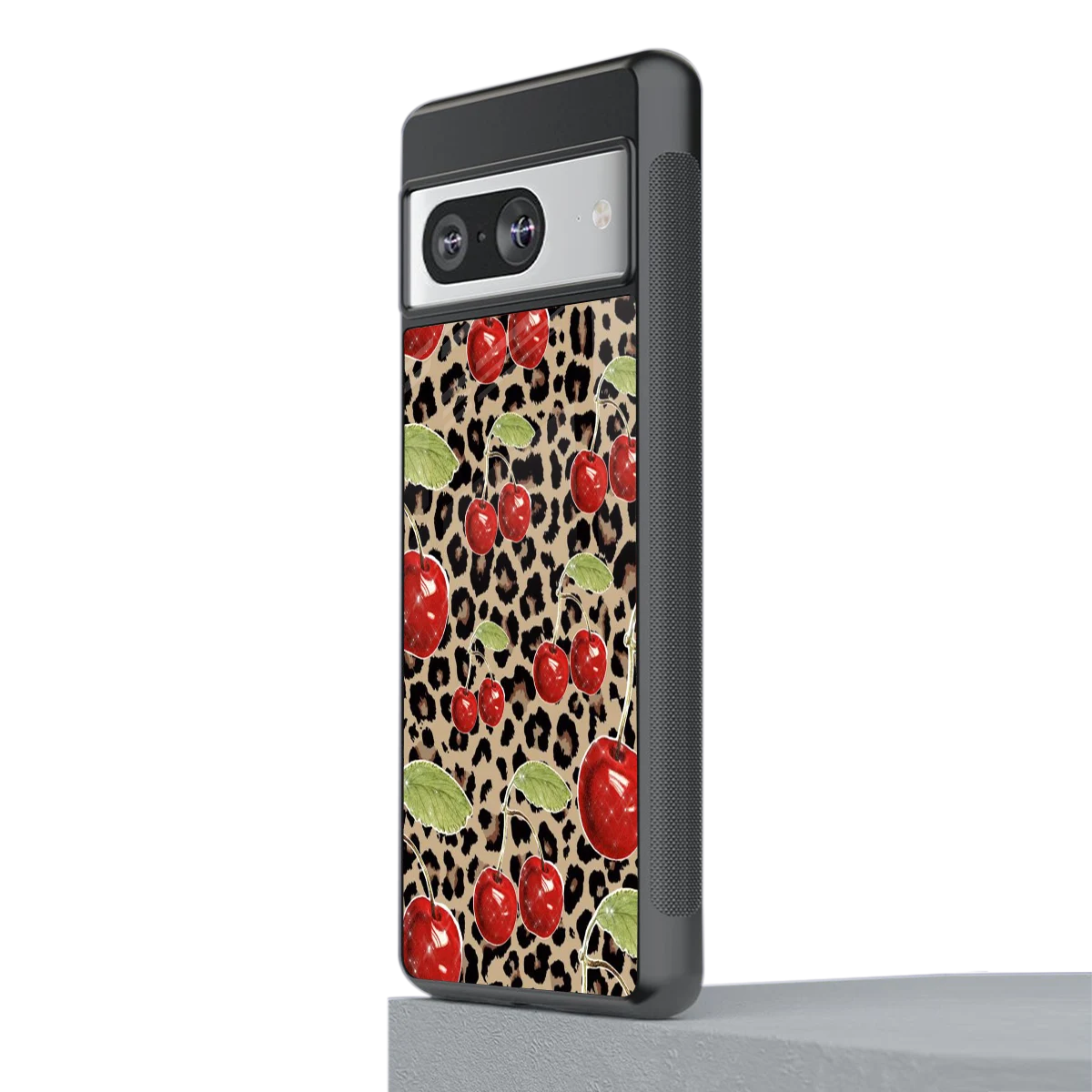 Wild Cherries stylish phone case for google pixel 8 | glossy glass and slim fit