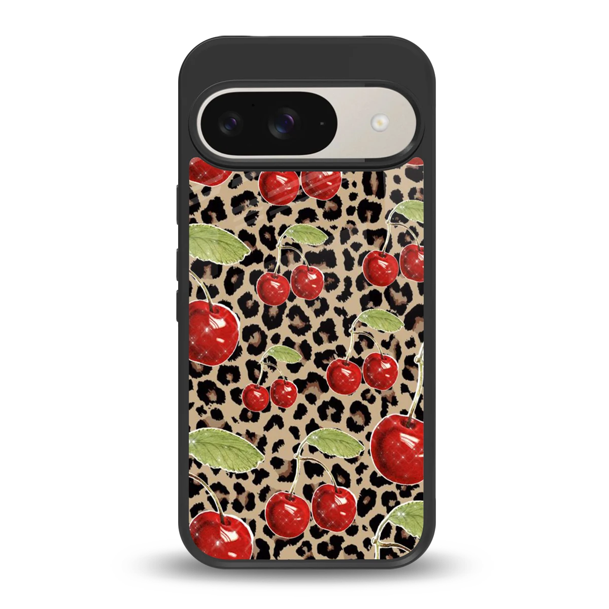 Wild Cherries back phone cover | glass case for google pixel 9