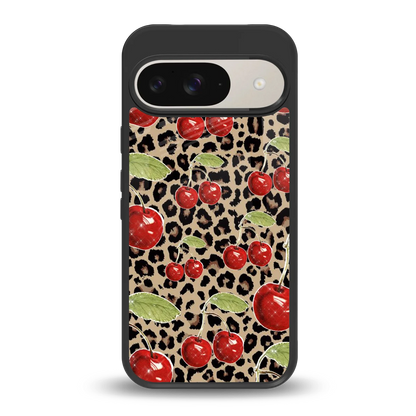 Wild Cherries back phone cover | glass case for google pixel 9