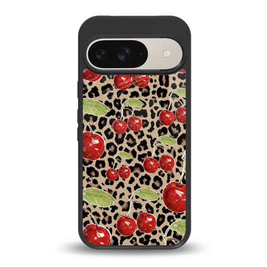 Wild Cherries back phone cover | glass case for google pixel 9