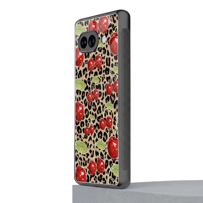 Wild Cherries google pixel 10a mobile cover | shockproof glass phone case
