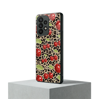 Wild Cherries samsung galaxy a23 mobile cover | shockproof glass phone case
